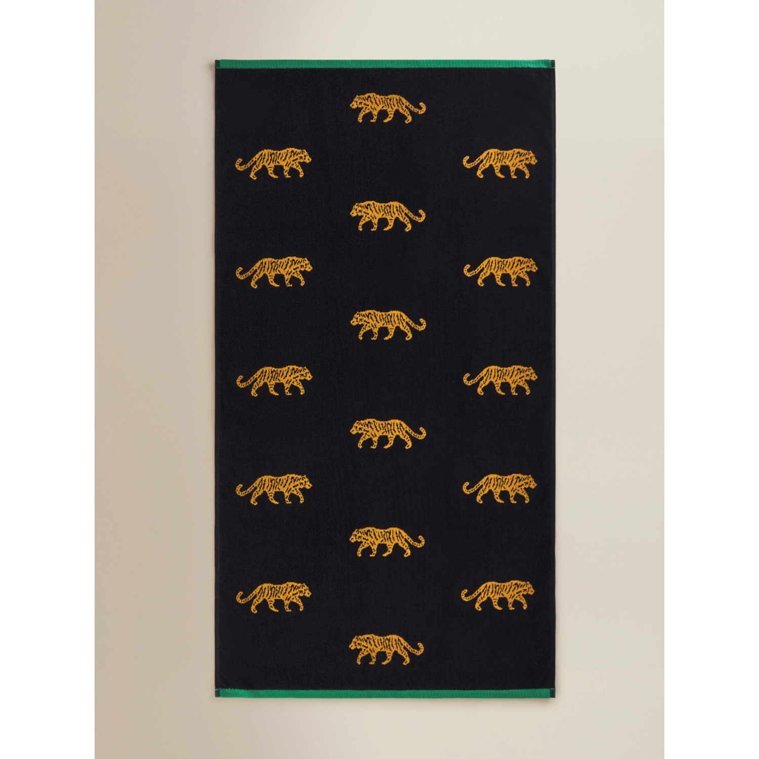 George Black Dark Garden Tiger Cotton Towel Range