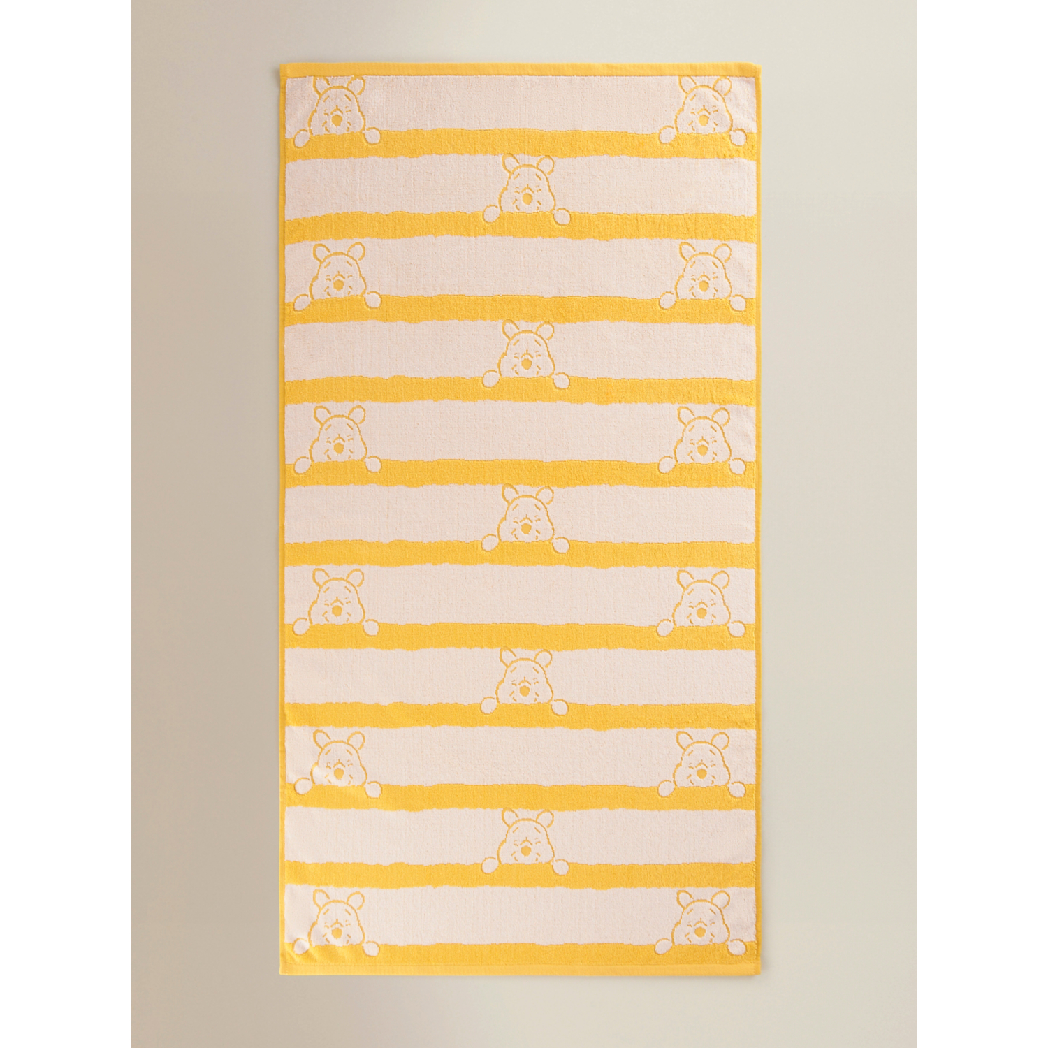 Disney Yellow Winnie The Pooh Cotton Towel Range