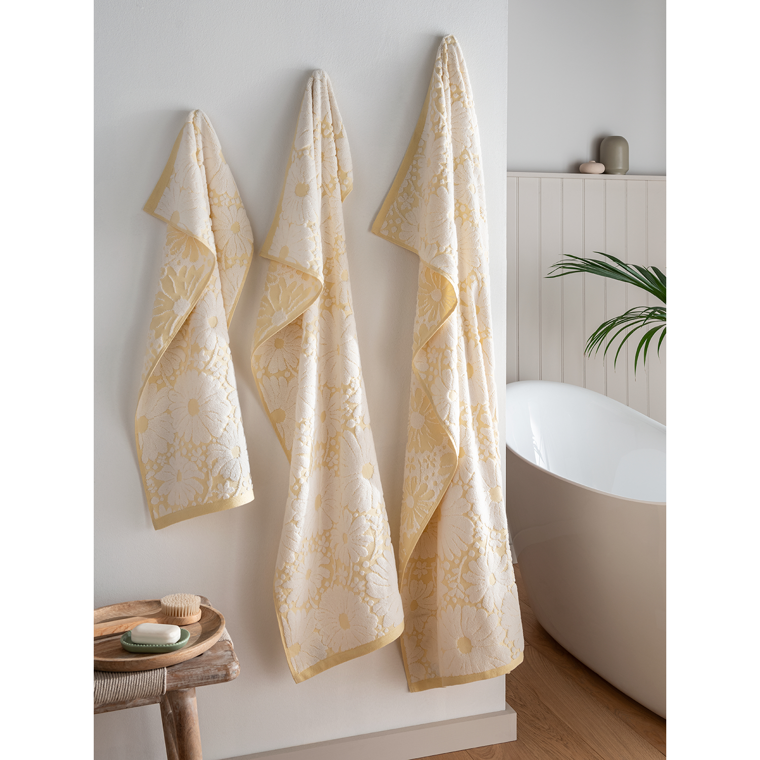 George Cream Stacey Solomon Daisy Cotton Towel Range