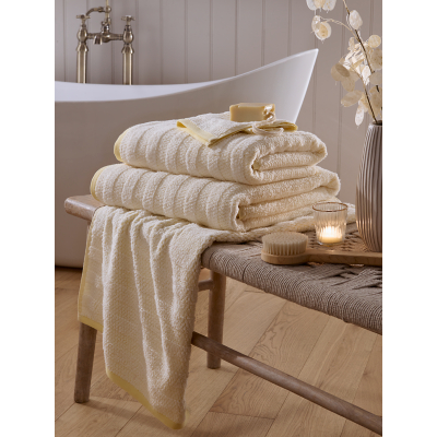 George Unisex Yellow Stacey Solomon Textured Cotton Towel Range Bath Sheet