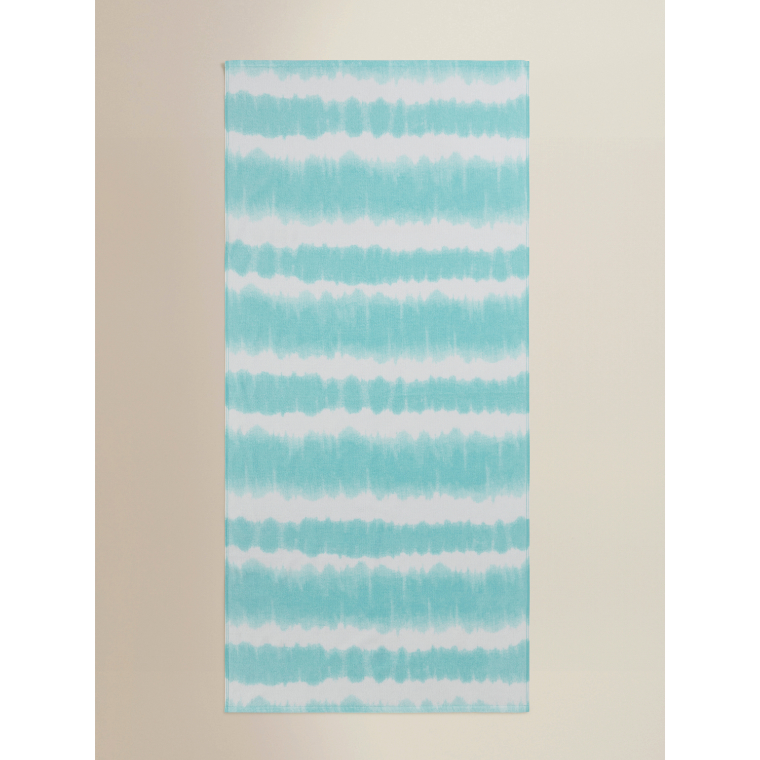 George Blue Tie Dye-Effect Cotton Beach Towel