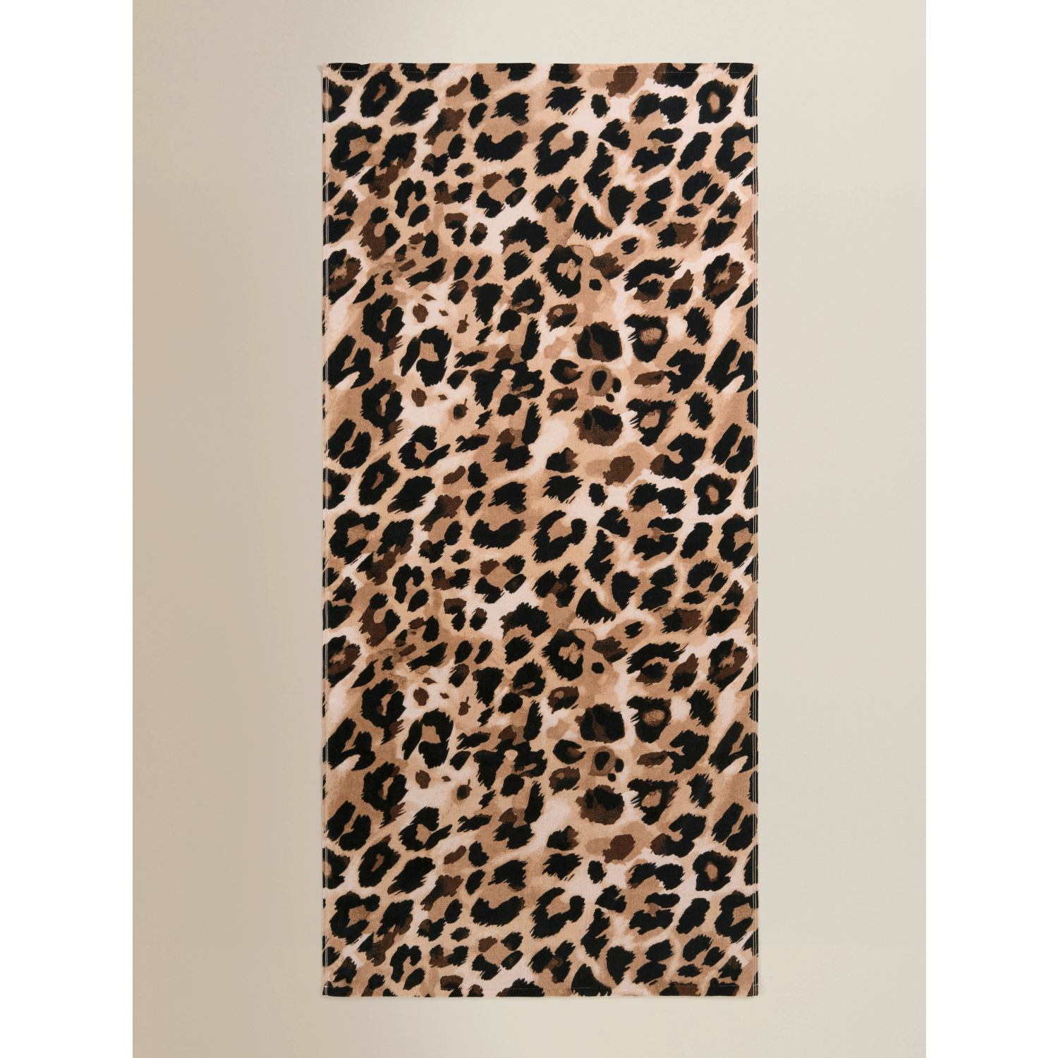 George Multi Leopard Print-Effect Cotton Beach Towel