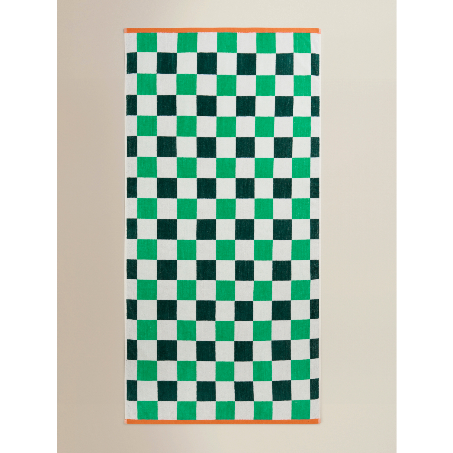 George Green Checkerboard Cotton Beach Towel