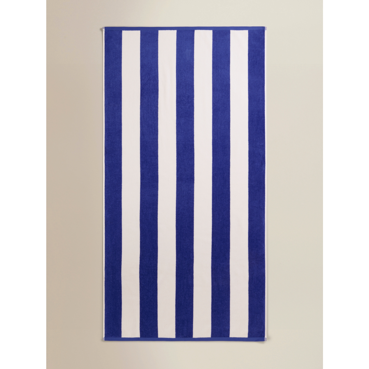 George Blue Striped Cotton Beach Towel