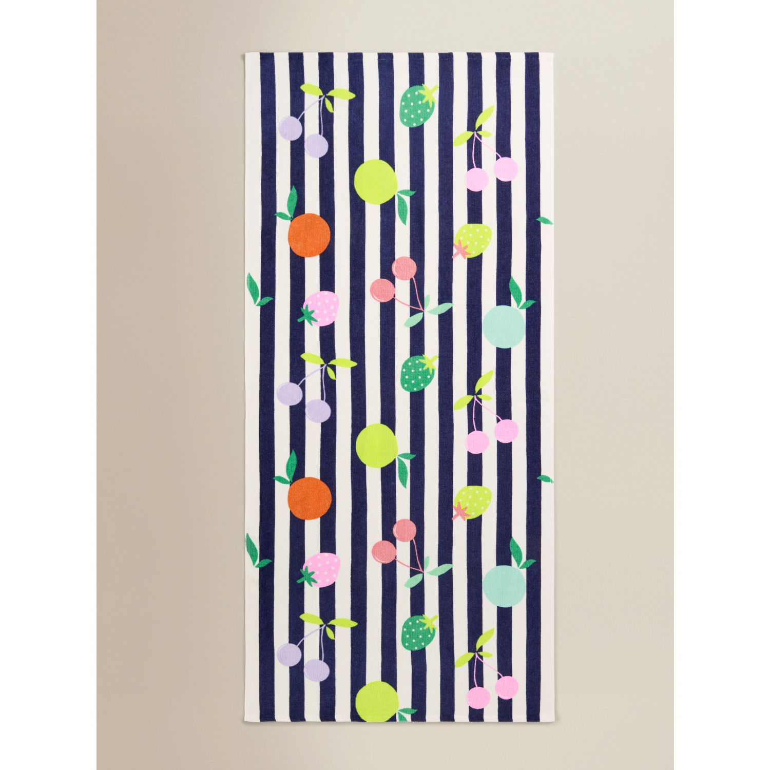 George Multi Fruit Printed Cotton Beach Towel