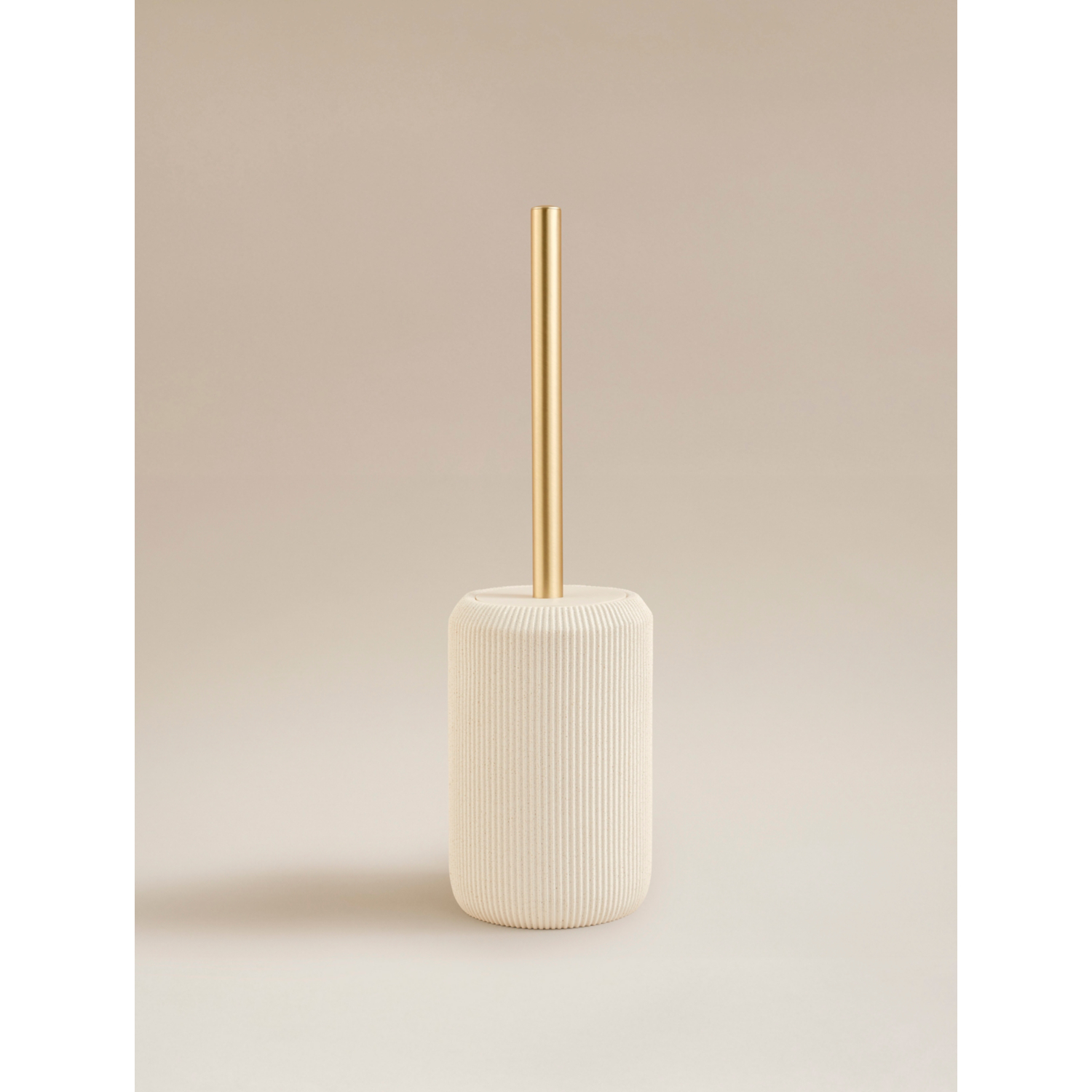 George Natural Sandstone Ribbed Toilet Brush