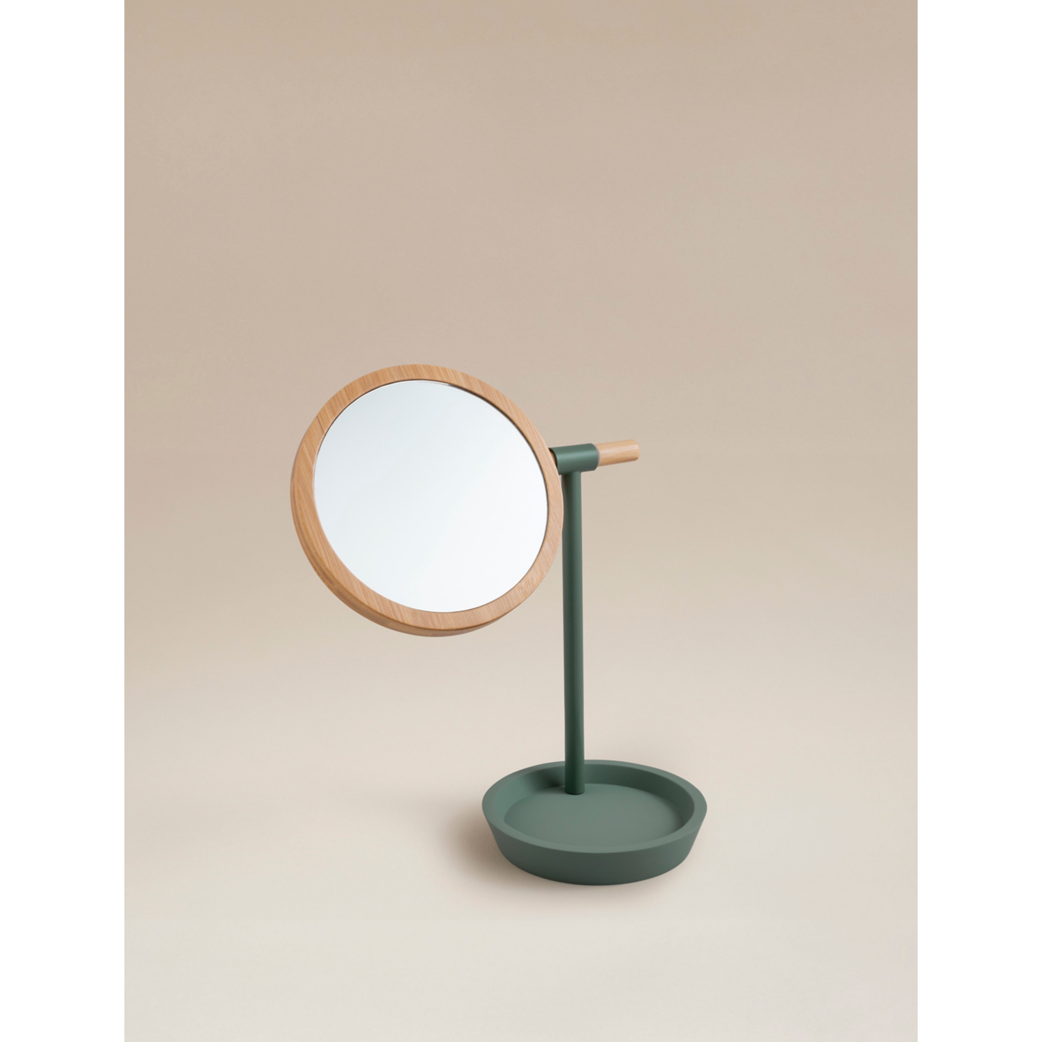 George Light Green Sanctuary Mirror With Tray