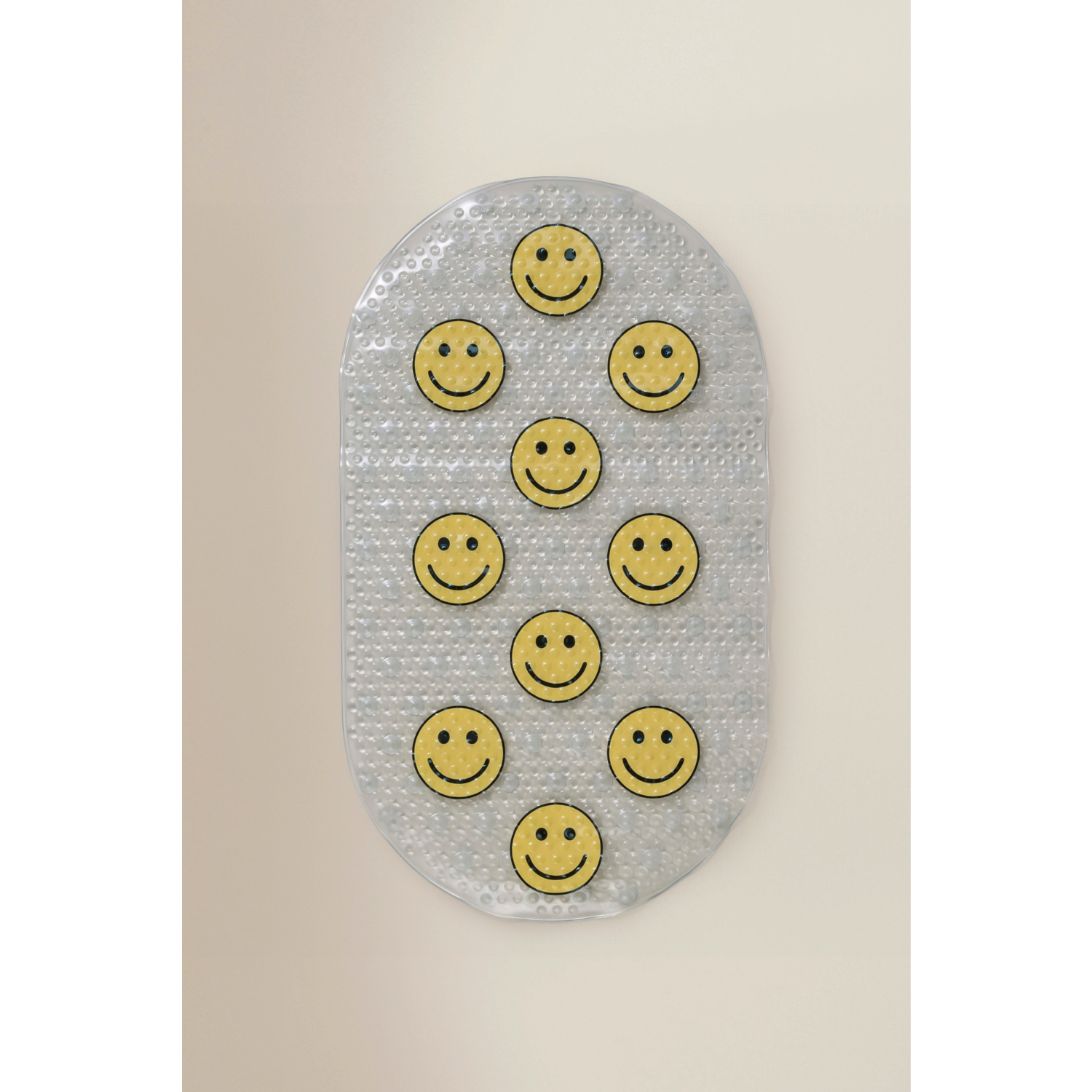 George Yellow Lucky Charm Smiles Pvc Bath Mat