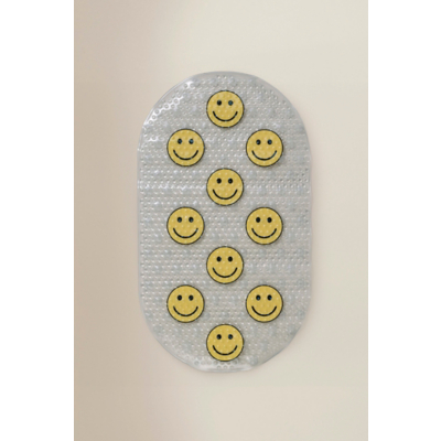 George Home Yellow Lucky Charm Smiles PVC Bath Mat