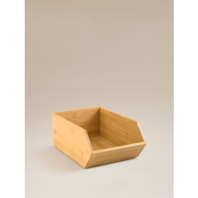 George Sanctuary Bamboo Stacking Storage - Dark Wood