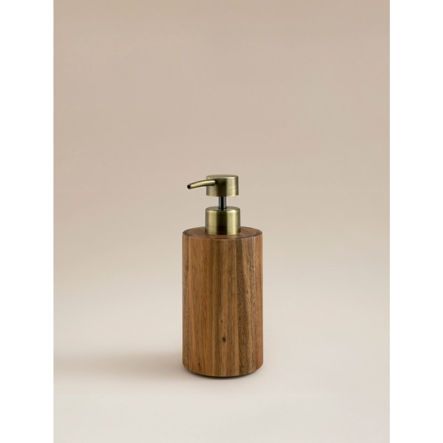 George Dark Wood Soap Dispenser