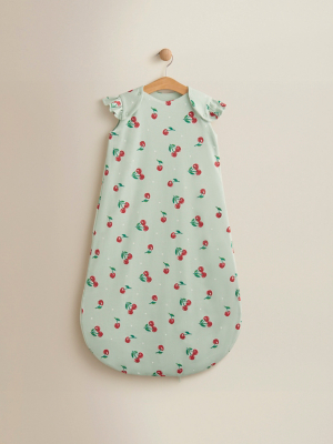 Green Cherry Jersey Cotton Sleep Bag Tog Baby George at ASDA