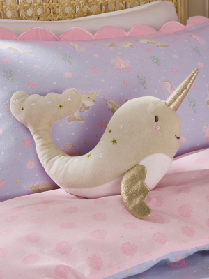 Stacey Solomon Under-The-Sea Narwhal-Shaped Cushion Home
