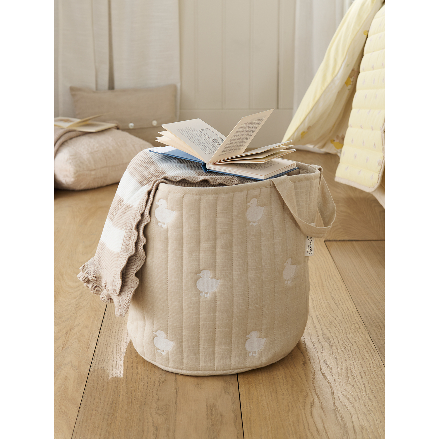 George Natural Stacey Solomon Ducks Quilted Storage Basket
