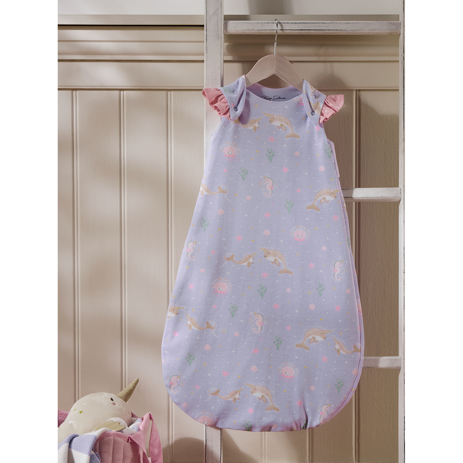 George Purple Stacey Solomon Under-The-Sea Cotton Sleep Bag 1 Tog