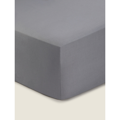 George Grey Plain Cotton Rich Fitted Sheet