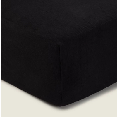 George Black Plain Cotton Rich Fitted Sheet