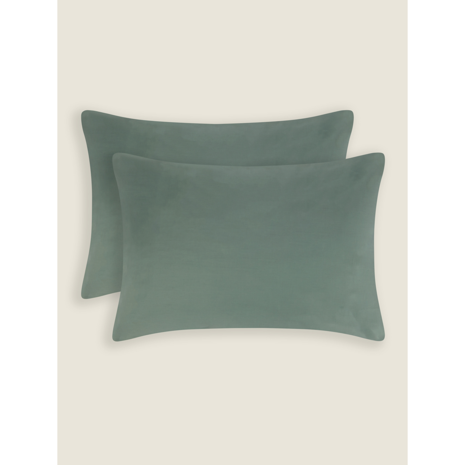 George Green Plain Cotton Rich Pillowcase Pair