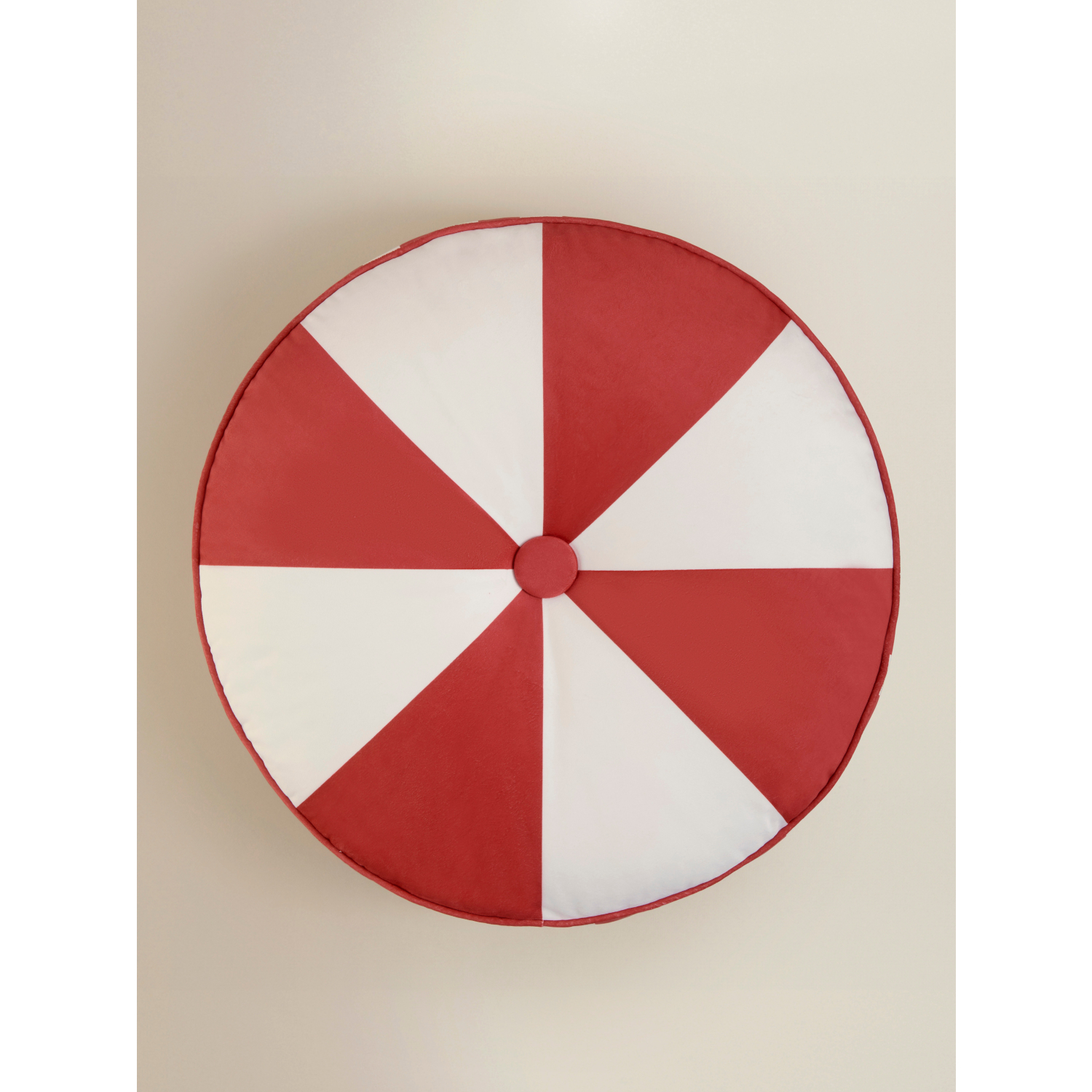 George Red & White Harlequin Floor Cushion