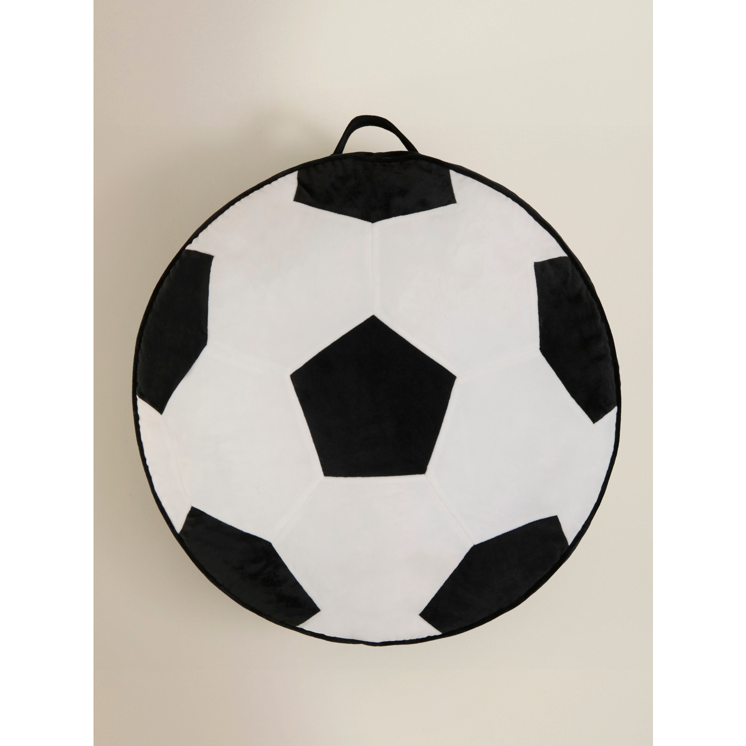 George Black & White Football Floor Cushion