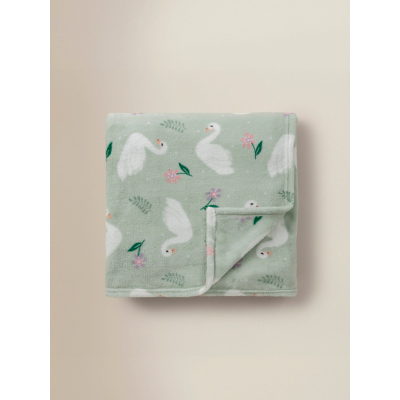 Swan Multi Fleece Blanket - X 150Cm 120Cm