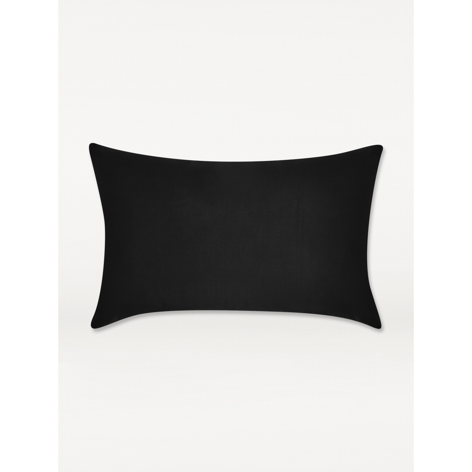 George Black Plain Pillowcase Pair