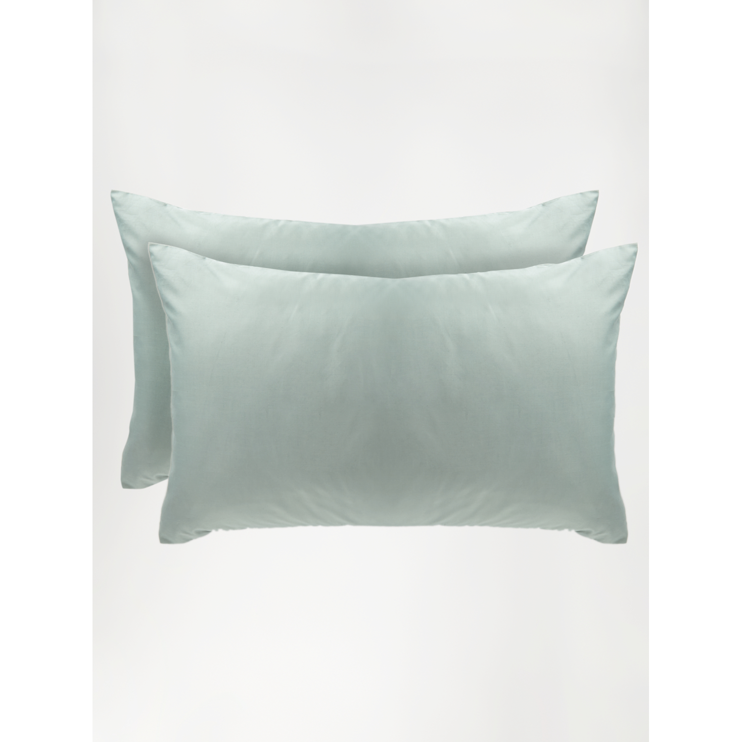 George Sage Green Plain Pillowcase Pair