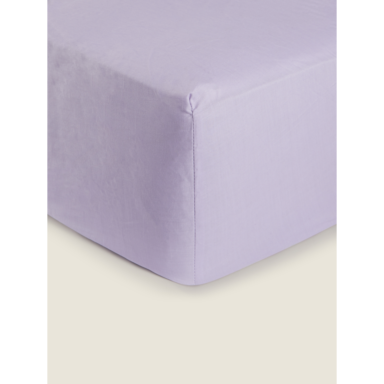 George Lilac Plain Fitted Sheet
