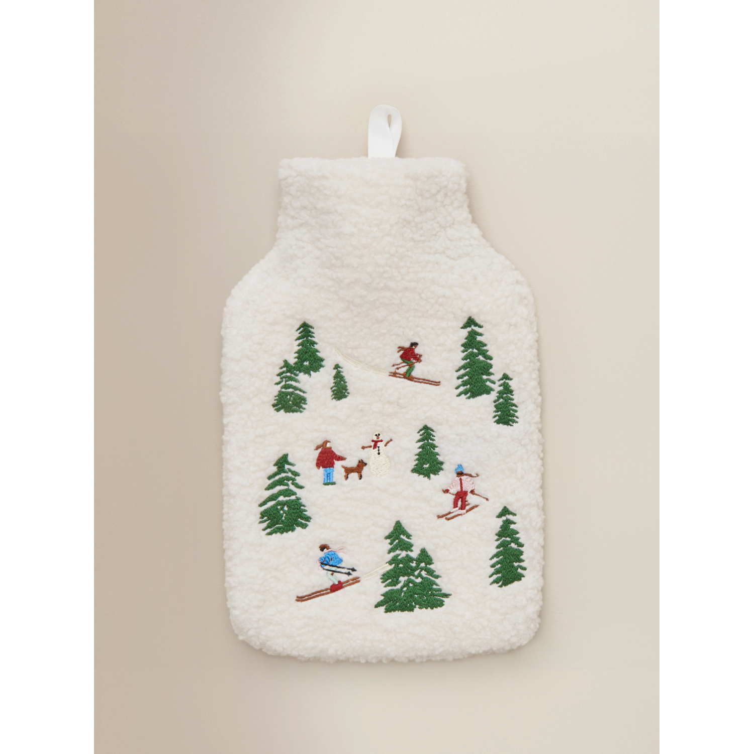 George Cream Winter Trees Hot Water Bottle 2L
