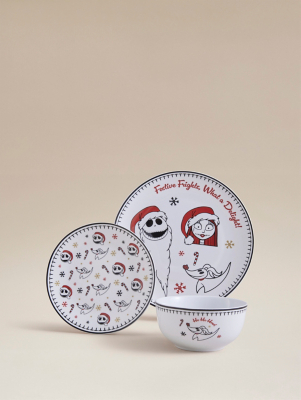Nightmare Before Christmas Asda Christmas Plate Set Disney