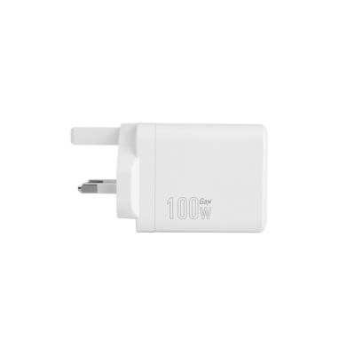 Asda White Tech 100W 3 Port Fast Charger