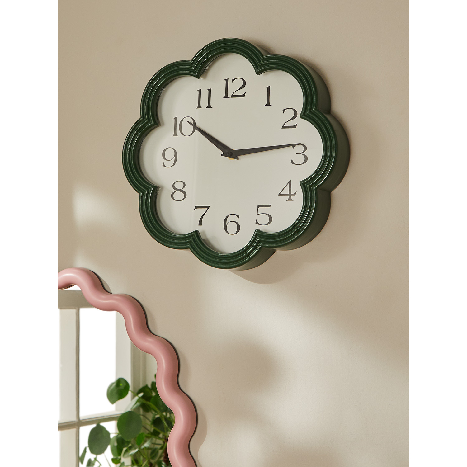 George Green Scalloped Wall Clock
