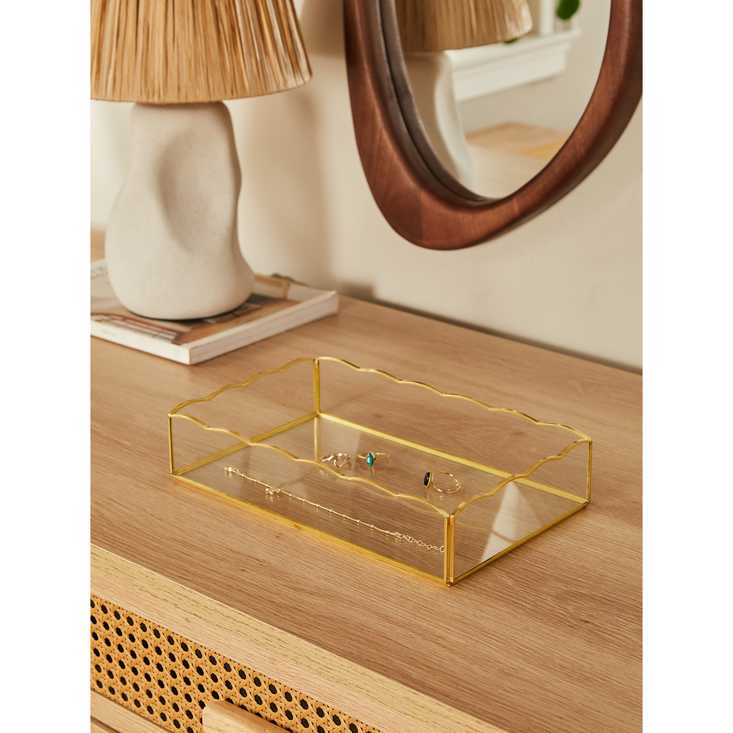 George Gold Scallop Tray