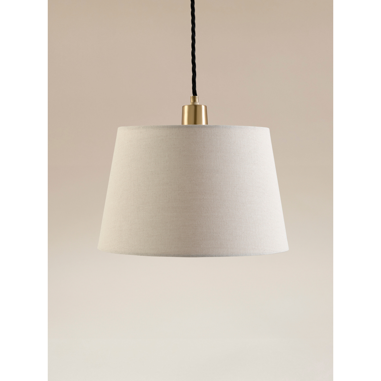 George Natural Linen-Effect Chimney Shade
