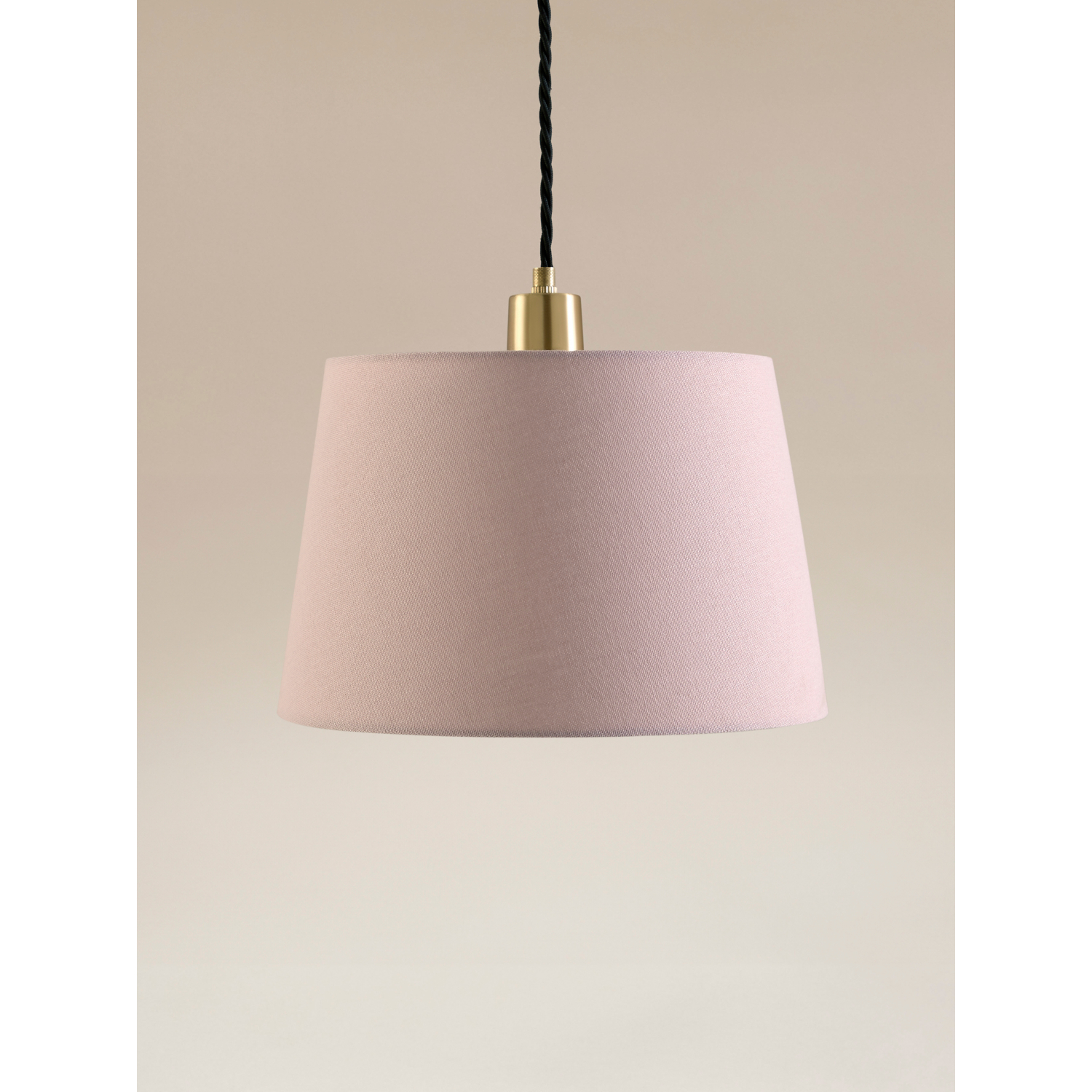 George Pink Linen-Effect Chimney Shade