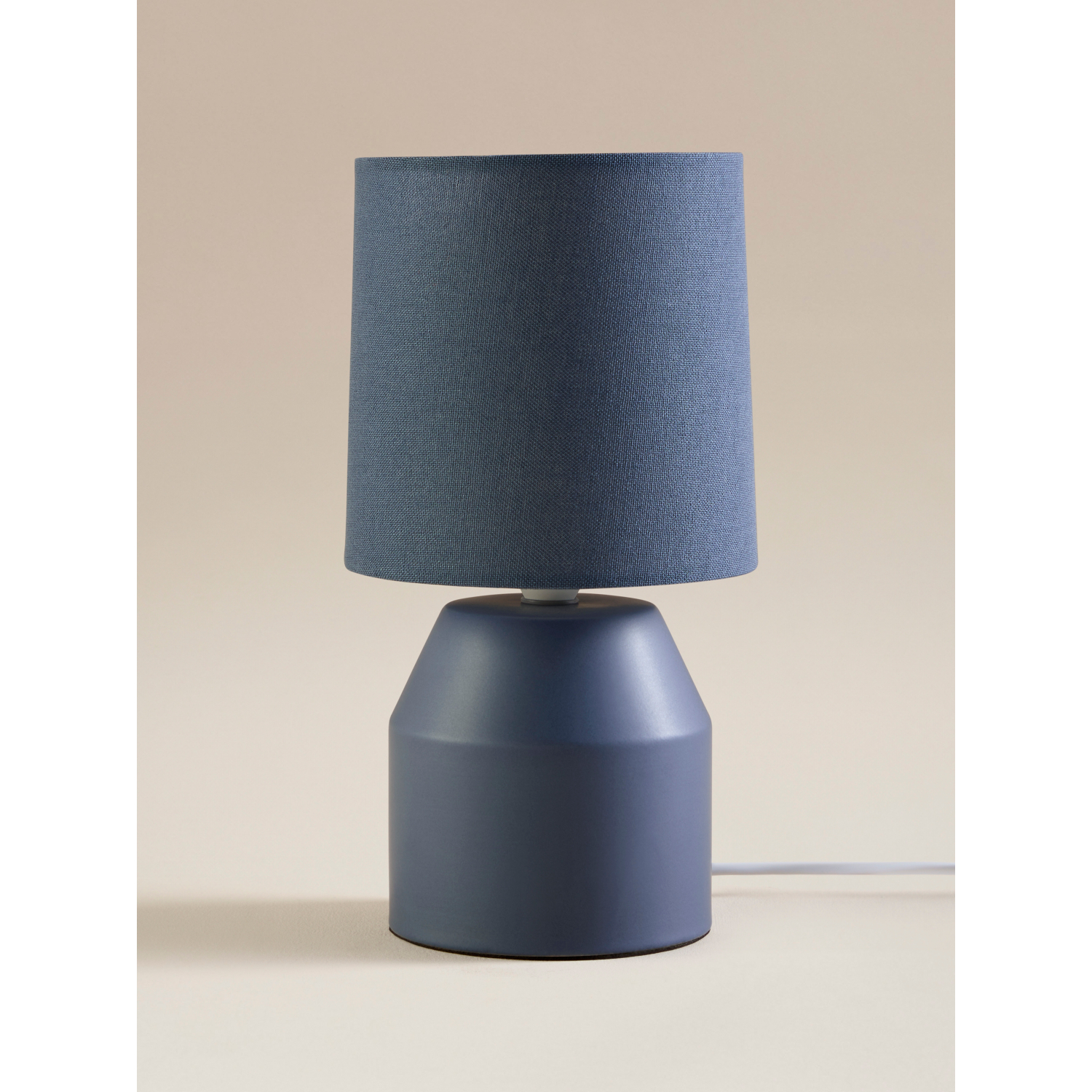 George Navy Small Ceramic Table Lamp