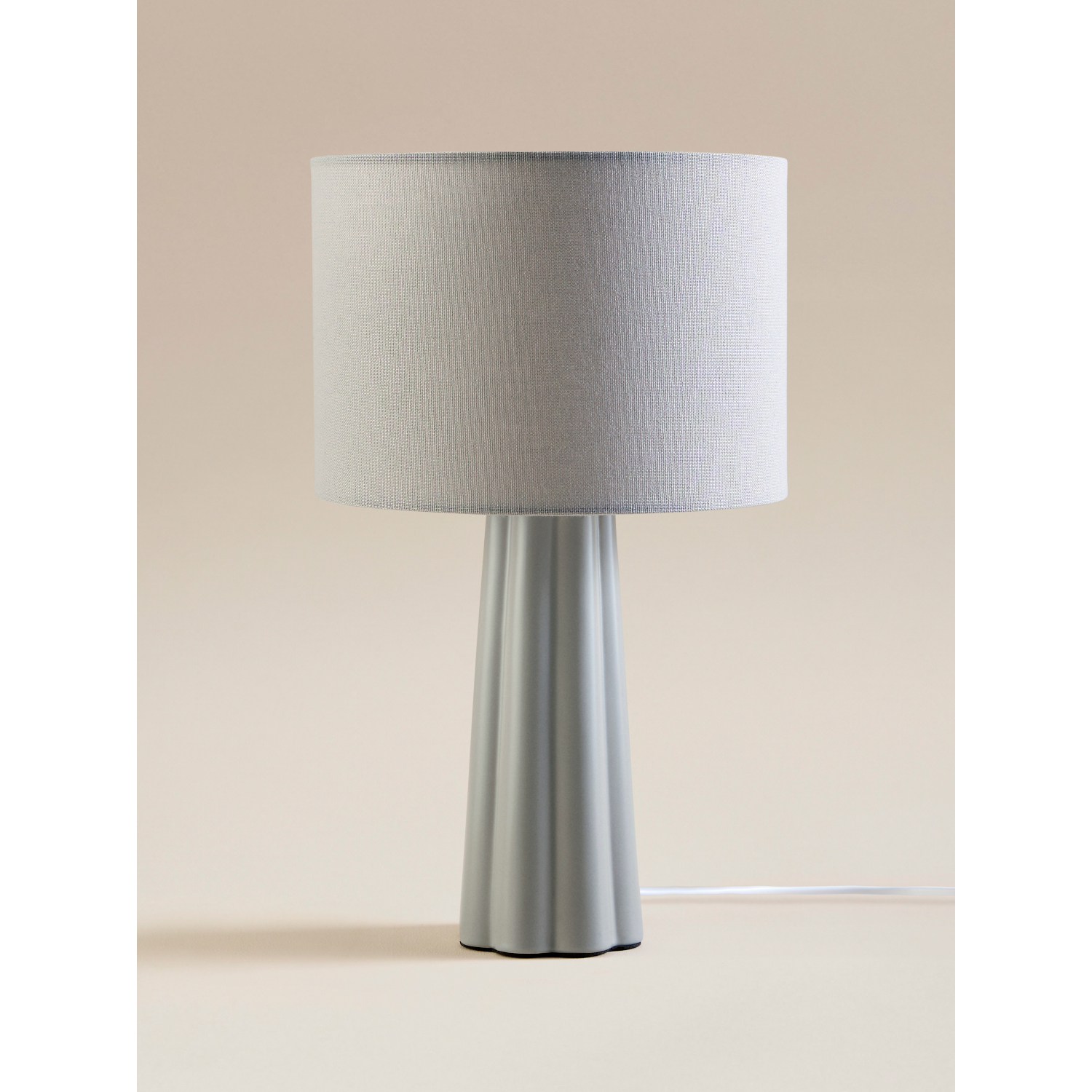 George Light Grey Large Ceramic Table Lamp