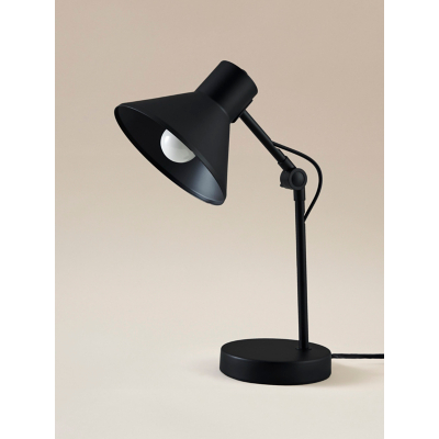 George Black Metal Desk Lamp - Black