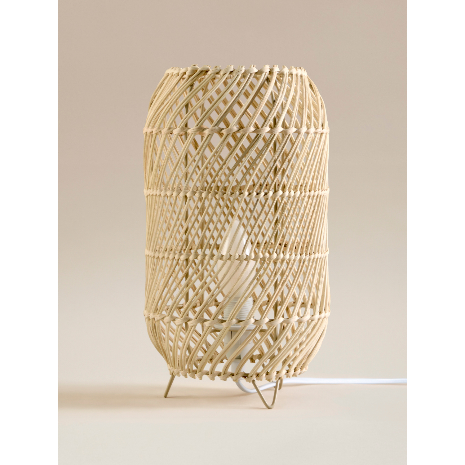 George Natural Rattan Table Lamp