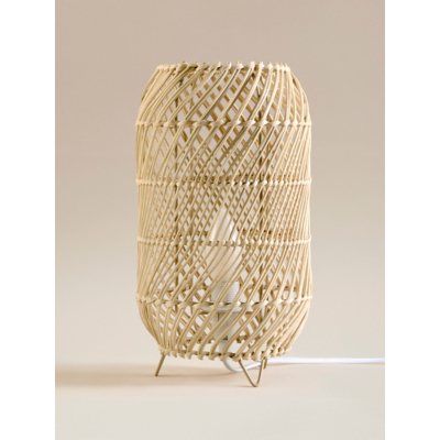 George Natural Rattan Table Lamp - Natural