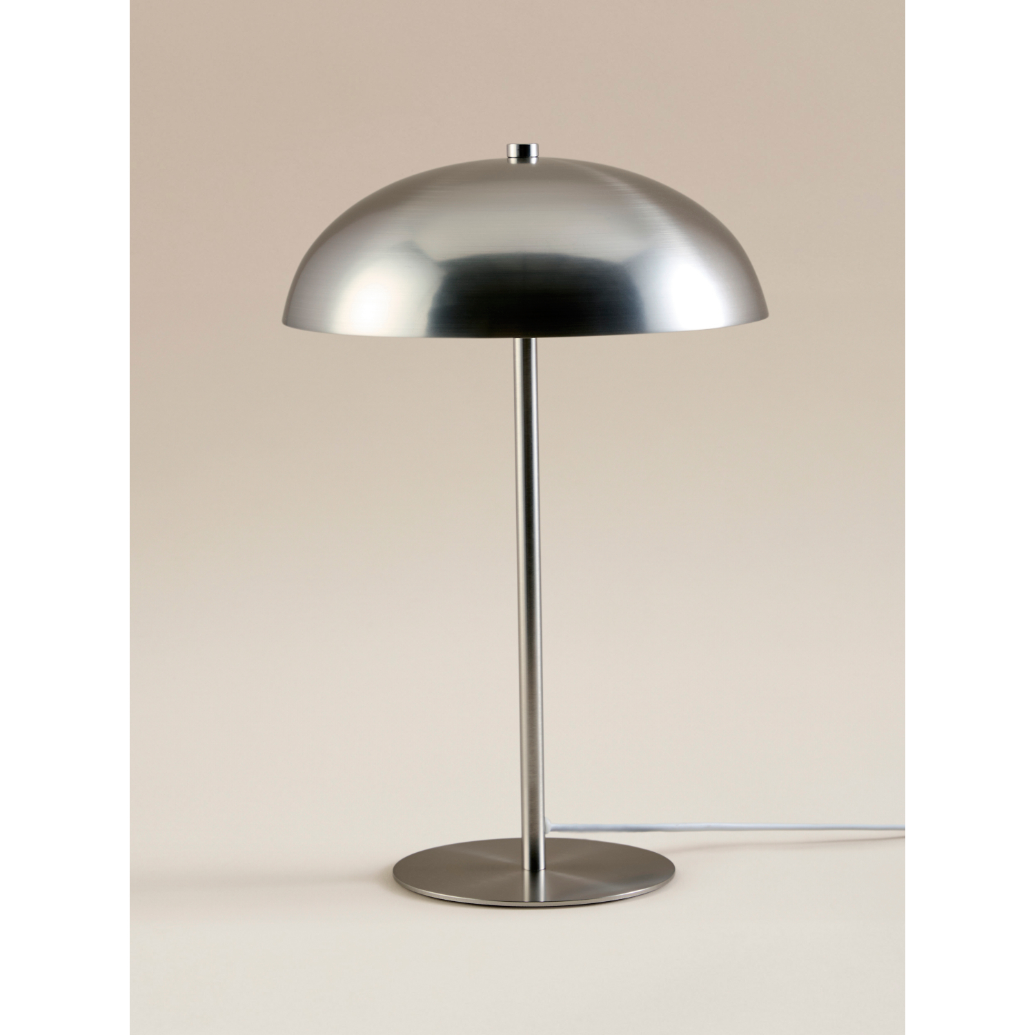 George Silver Mushroom Stick Table Lamp