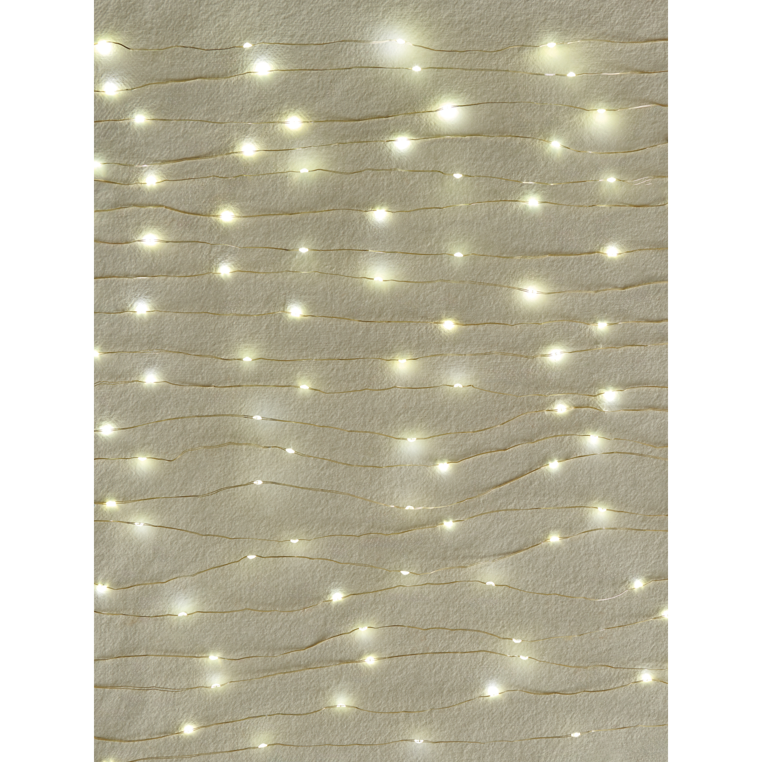 George Gold -Tone Rice String Lights 100 Piece