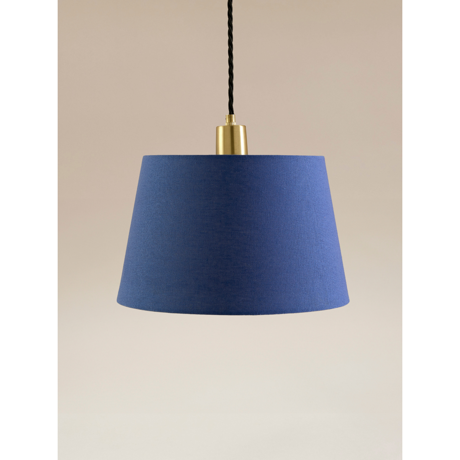 George Navy Linen-Effect Chimney Shade