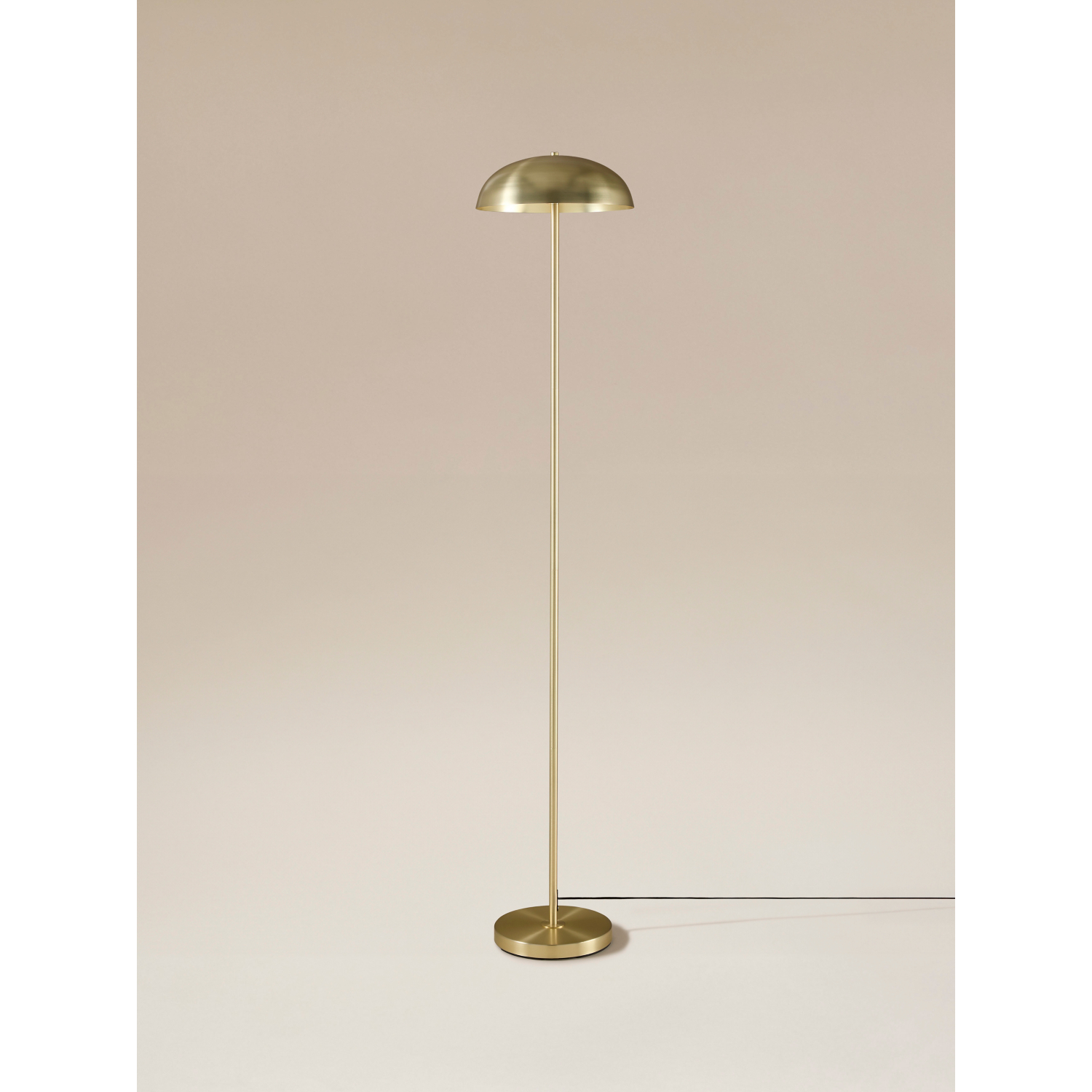 George Gold -Tone Mushroom Stick Floor Lamp