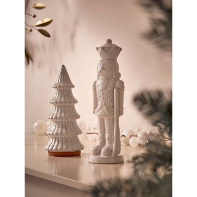 Christmas Tree & Nutcracker Decoration - Set of 2