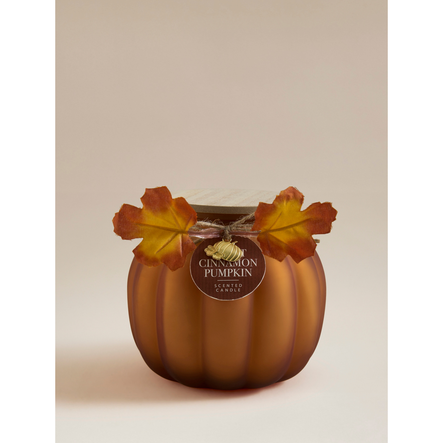 George Orange Xl Glass Cinnamon Pumpkin Scented Candle