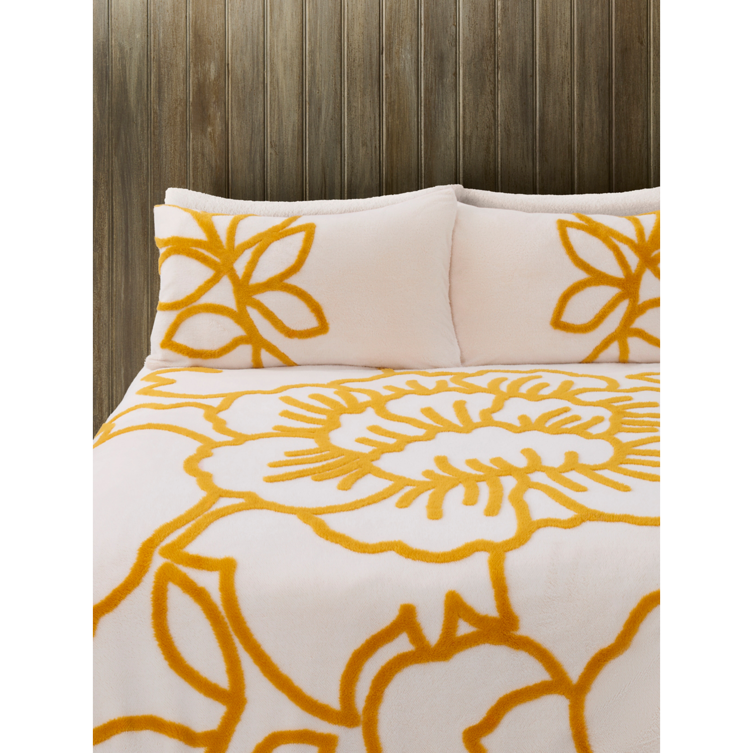 George Multi Retro Jacquard Floral Tufted Super Snug Teddy Duvet Set