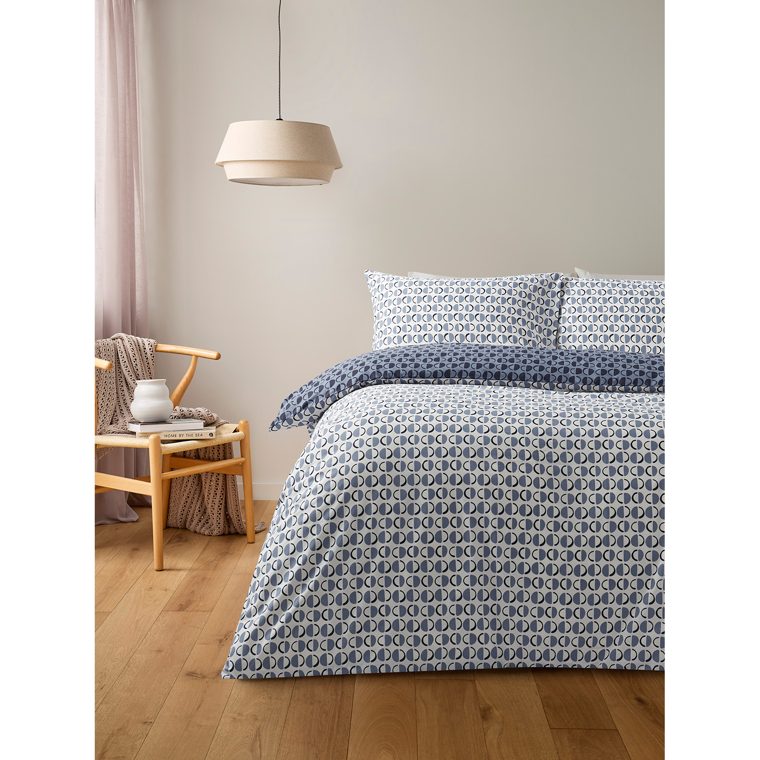 George Multi Half-Circle Geometric Easycare Duvet Set