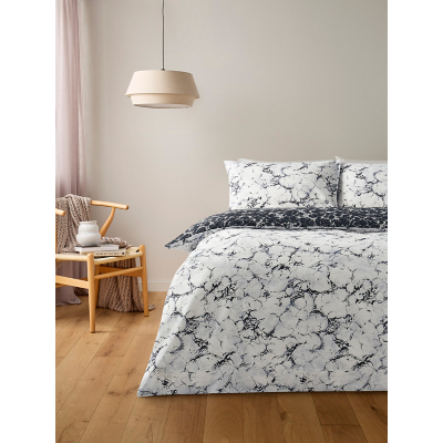 George Multi Cloud Marble Easycare Duvet Set