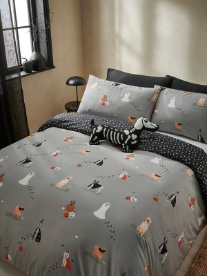 Halloween Spooky Dog Easycare Duvet Set